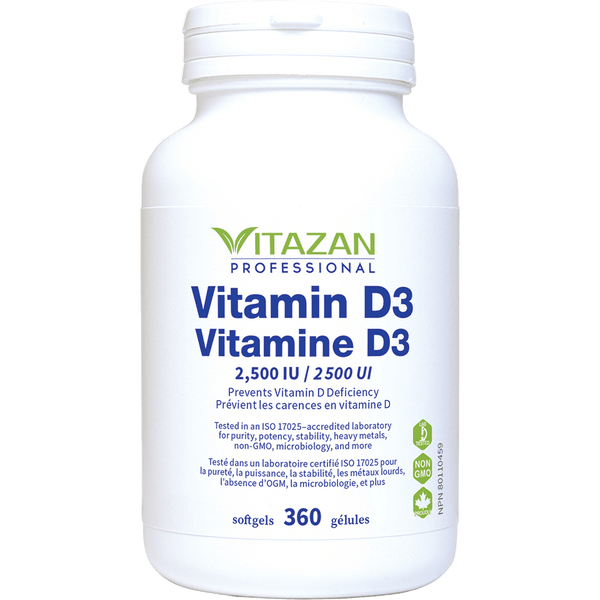 NEW! Vitamin D3 (2,500 IU · Prevents Vitamin D Deficiency)