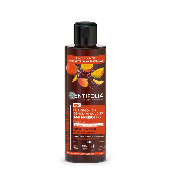 Shampooing & démêlant boucles 2-en-1 - cheveux boucles, frisés et crépus