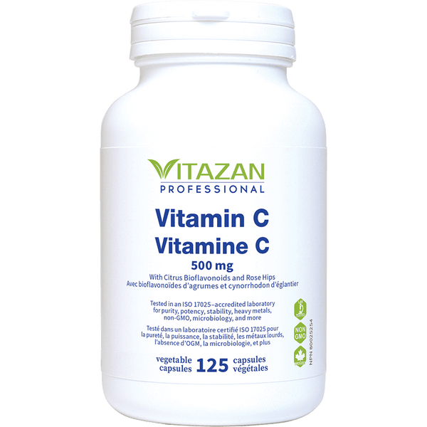 Vitamin C (500 mg · With Citrus Bioflavonoids and Rose Hips)
