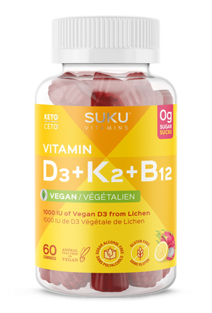 Vitamin D3+K2+B12