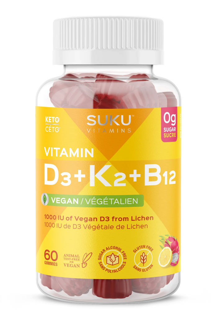 Vitamin D3+K2+B12