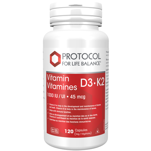 Vitamin
 D3•K2
 1000 IU / UI • 45 mcg