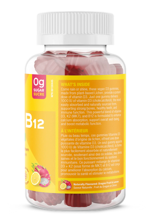 Vitamin D3+K2+B12