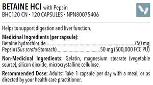 Betaine HCl with Pepsin