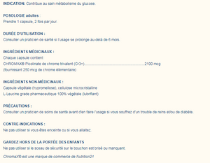 Cr3+ Trivalent chromium picolinate