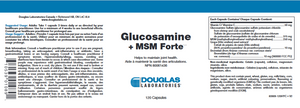 Glucosamine + MSM Forte