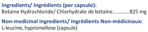 Betaine HCL (Digestive Aid for Hypochlorhydria)