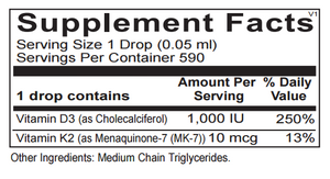 Vitamin D3 with K2 liquid