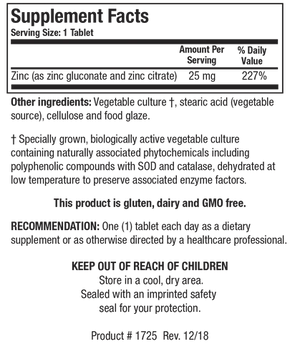 Zn-Zyme Forte (zinc 25 mg)