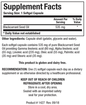 Black Current Seed Oil