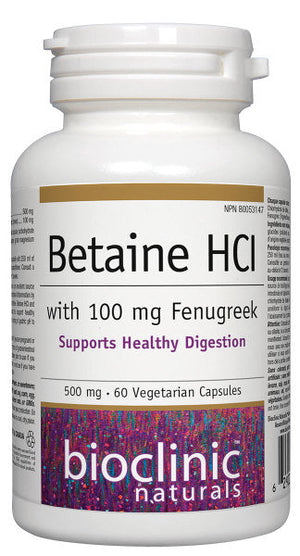 Betaine HCI with 100 mg Fenugreek