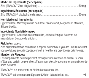 Reacted Zinc